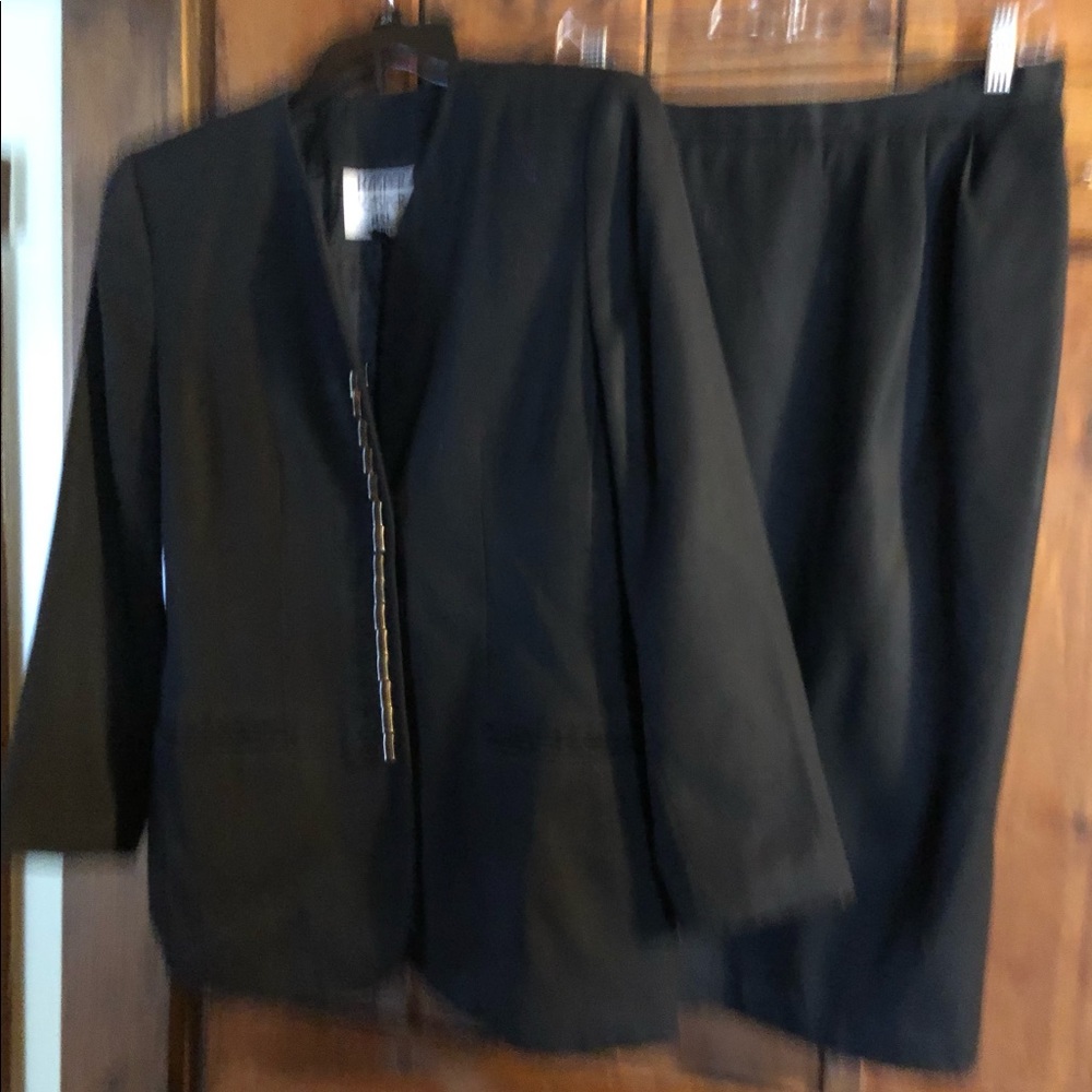 Kasper black suit